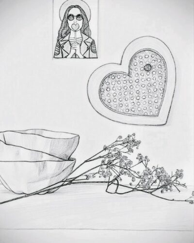 décoration murale à personnaliser coeur