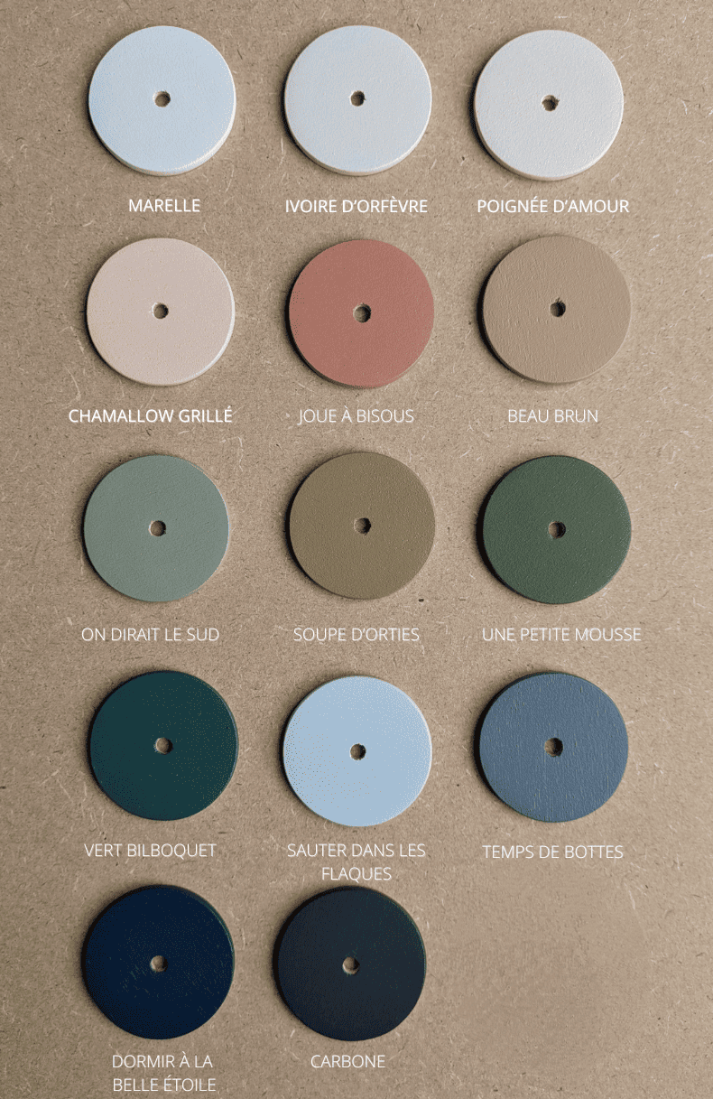 nuancier luminaire artisanal