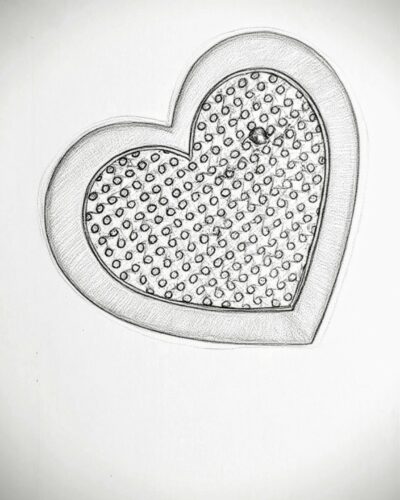 décoration murale à personnaliser coeur