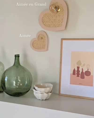 luminaire artisanal cœur