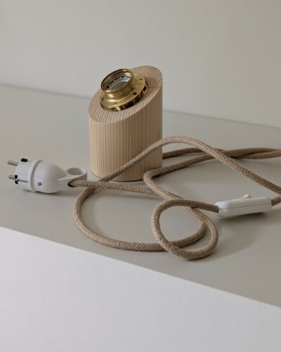Pied de LAMPE À POSER - câble jute rond - pour LOUISON, LUCETTE ou LOU